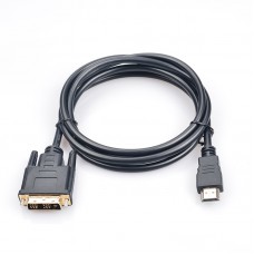Кабель HDMI-DVI ProLogix Premium Single Link 18+1 V1.3 0.5m Balck (PR-HDMI-DVI-P-01-30-05m)