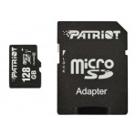 Карта памяти MicroSDXC 128GB UHS-I Class 10 Patriot LX + Adapter SD (PSF128GMCSDXC10)