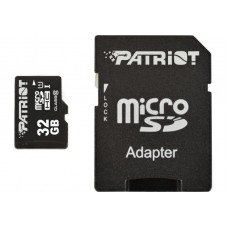 Карта памяти MicroSDHC  32GB UHS-I Class 10 Patriot LX + Adapter SD (PSF32GMCSDHC10)