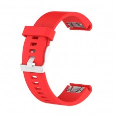 Ремешок TPU SK для Garmin QuickFit 20 Smooth Red (QF20-SMSB-RED)