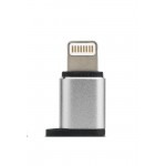 Адаптер MicroUSB-Lightning Remax Visual Silver (RA-USB2-SILVER)