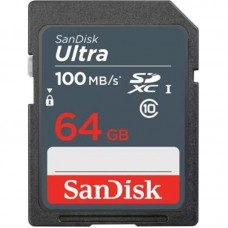 Карта памяти SDHC 64GB UHS-I Class 10 SanDisk Ultra (SDSDUNR-064G-GN3IN)