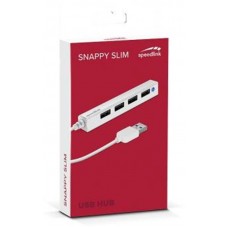 USB HUB 4USB 2.0 USB-USB SpeedLink Snappy Slim White (SL-140000-WE)