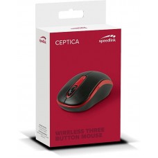 Мышь Wireless SpeedLink Ceptica (SL-630013-BKRD) USB 1600 dpi Red