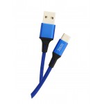 Кабель USB-Type-C Tecro 1m Blue (TC-0100BE)