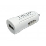 Автомобильное зарядное устройство Tecro 1USB 2.1A White (TCR-0121AW)
