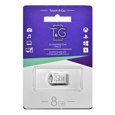 Флешка USB 2.0 8GB T&G 105 Metal Series Silver (TG105-8G)