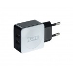 Сетевое зарядное устройство Tecro 2USB 2.1A Black TR-CHG02-BW