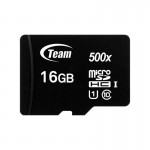 Карта памяти MicroSDHC 16GB UHS-I Class 10 Team Black + Adapter SD (TUSDH16GCL10U03)