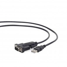 Кабель USB-COM serial port Cablexpert 1.5m Black