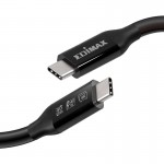 Кабель Type-C-Type-C Edimax UC4 V2 Thunderbolt 3 1m Up to 100W 20V 5A Max Black (UC4-010TB) Кабель Type-C-Type-C Edimax UC4 V2 Thunderbolt 3 1m Up to 100W 20V 5A Max Black (UC4-010TB)