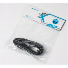 Кабель USB-Type-B 2.0 AM-BM Maxxter 3m ферритовый фильтр пакет Black