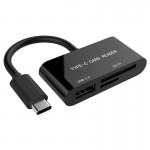 Кардридер 1USB 2.0 Type-C Gembird UHB-CR3-02 Black