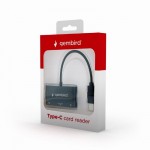Кардридер 1USB 2.0 Type-C Gembird UHB-CR3-02 Black