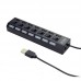 USB HUB Cablexpert USB-USB 7USB 2.0 Black (UHB-U2P7-03)