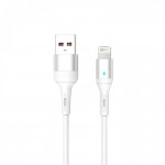 Кабель USB-Lightning SkyDolphin S06L LED Smart Power 3A 1m White (USB-000555)