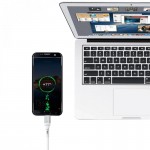 Кабель USB-Lightning SkyDolphin S06L LED Smart Power 3A 1m White (USB-000555)