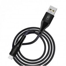 Кабель USB-Type-C SkyDolphin S49T LED Aluminium Alloy 3A 1m Black (USB-000569)