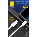 Кабель Type-C-Type-C SkyDolphin S12T Frost Line 1m 2.4A White (USB-000577)