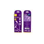 Кабель USB-Lightning SkyDolphin S22L Soft Silicone 2.4A 1m Violet (USB-000600)