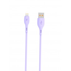 Кабель USB-Lightning SkyDolphin S22L Soft Silicone 2.4A 1m Violet (USB-000600)