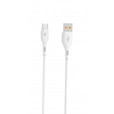 Кабель USB-Type-C SkyDolphin S22T Soft Silicone 2.4A 1m White (USB-000602)