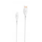 Кабель USB-microUSB SkyDolphin S22V Soft Silicone 2.4A 1m White (USB-000605)