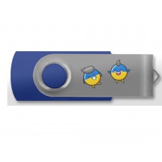 Флешка USB 2.0 32GB GOODRAM Ukraine UTS2 Process Blue (UTS2-0320B0R11-UA)