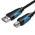 Кабель USB-Type-B 2.0 Vention Print 2m Black (VAS-A16-B200)