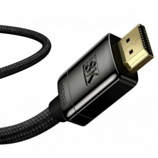 Кабель HDMI-HDMI V2.1 Baseus High Definition (Zinc alloy) (M/M) 1m Black (WKGQ000001)