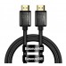 Кабель HDMI-HDMI V2.1 Baseus High Definition (Zinc alloy) (M/M) 1m Black (WKGQ000001)