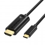 Кабель HDMI-Type-C Choetech (M/M) 3m Black (XCH-0030BK) Кабель HDMI-Type-C Choetech (M/M) 3m Black (XCH-0030BK)