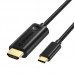 Кабель HDMI-Type-C Choetech (M/M) 3m Black (XCH-0030BK)