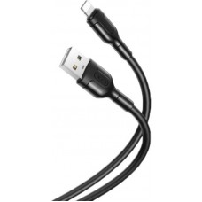 Кабель USB-Lightning XO NB212 2.1A 1m Black (XO-NB212i-BK)