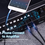 Кабель Audio 6.35мм-3.5мм Vention 2хF/F TPE Nylon gold-plated 0.5m Grey (BARHD)