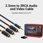 Кабель Audio 2.5мм-3RCA Vention F/F 24К gold-plated 2m Black (BCCBH) Кабель Audio 2.5мм-3RCA Vention F/F 24К gold-plated 2m Black (BCCBH)
