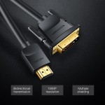 Кабель HDMI-DVI-D v.1.4 Vention (DVI 24+1) 1080P 60Hz gold-plated 2m Black (ABFBH) Кабель HDMI-DVI-D v.1.4 Vention (DVI 24+1) 1080P 60Hz gold-plated 2m Black (ABFBH)