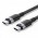 Кабель Type-C-Type-C Vention Alum Allo Nylon-Braided E-Marker Chip PD3.1 240W 5A 480Mbps 1m Black (TRIBF)
