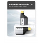 Адаптер Type-C-DisplayPort v.1.2 Vention 4K 60Hz gold-plated Black (TCCH0)