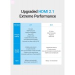 Кабель HDMI-HDMI v.2.1 Vention 8K 60Hz 4K 120Hz 48Gbps HDR 3D Vision gold-plated 1m Black (AALBF) Кабель HDMI-HDMI v.2.1 Vention 8K 60Hz 4K 120Hz 48Gbps HDR 3D Vision gold-plated 1m Black (AALBF)