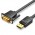 Кабель DisplayPort-DVI-D v.1.2 (24+1) Vention 1080P 60Hz 1.5m Black (HAFBG)