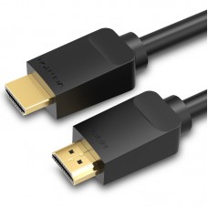 Кабель HDMI-HDMI v.2.0 Vention 4K 60Hz 18Gbps 30AWG HDR Video gold-plated 1m Black (AAV-A)