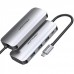 USB HUB Vention 5 in 1 Type-C-HDMI-USB 3USB 1Type-C PD 100W Gray (THFHB)