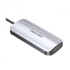 USB HUB Vention 5 in 1 Type-C-HDMI-USB 3USB 1Type-C PD 100W Gray (THFHB)