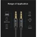 Кабель Audio Aux 3.5мм-3.5мм Vention F/F Fabric Braided gold-plated 0.5m Black (BAGBD)