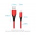 Кабель USB-Lightning Vention TPE Nylon MFi C89 2.4A 480Mbps nickel-plated 1m Red (LABRF)