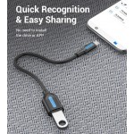 Адаптер USB-MicroUSB OTG 2.0 Vention PVC Round 2A 480Mbps nickel-plated 0.15m Black (CCUBB) Адаптер USB-MicroUSB OTG 2.0 Vention PVC Round 2A 480Mbps nickel-plated 0.15m Black (CCUBB)