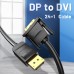 Кабель DisplayPort-DVI-D v.1.2 (24+1) Vention 1080P 60Hz 1m Black (HAFBF)
