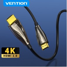 Кабель HDMI-HDMI v.2.0 Vention Optical Zinc PVC 4K 60Hz 18Gbps gold-plated 40m Black (ALABV)