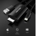 Адаптер HDMI-USB-Lightning MHL Vention v.1.4 Apple 3m Black (CEJBI)